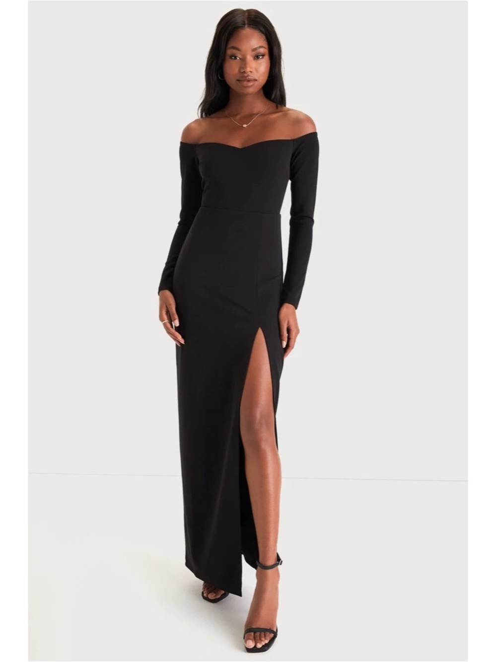 Lulus Allure Off Shoulder Maxi Dress